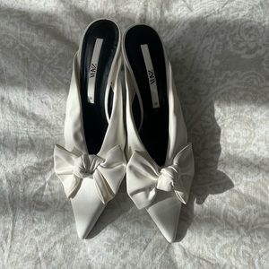 Zara White Mules with a heel
Like new